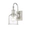 Z-Lite Bryant 1 Light Wall Sconce, Brushed Nickel And Clear Seedy 734-1S-BN - alternate 5